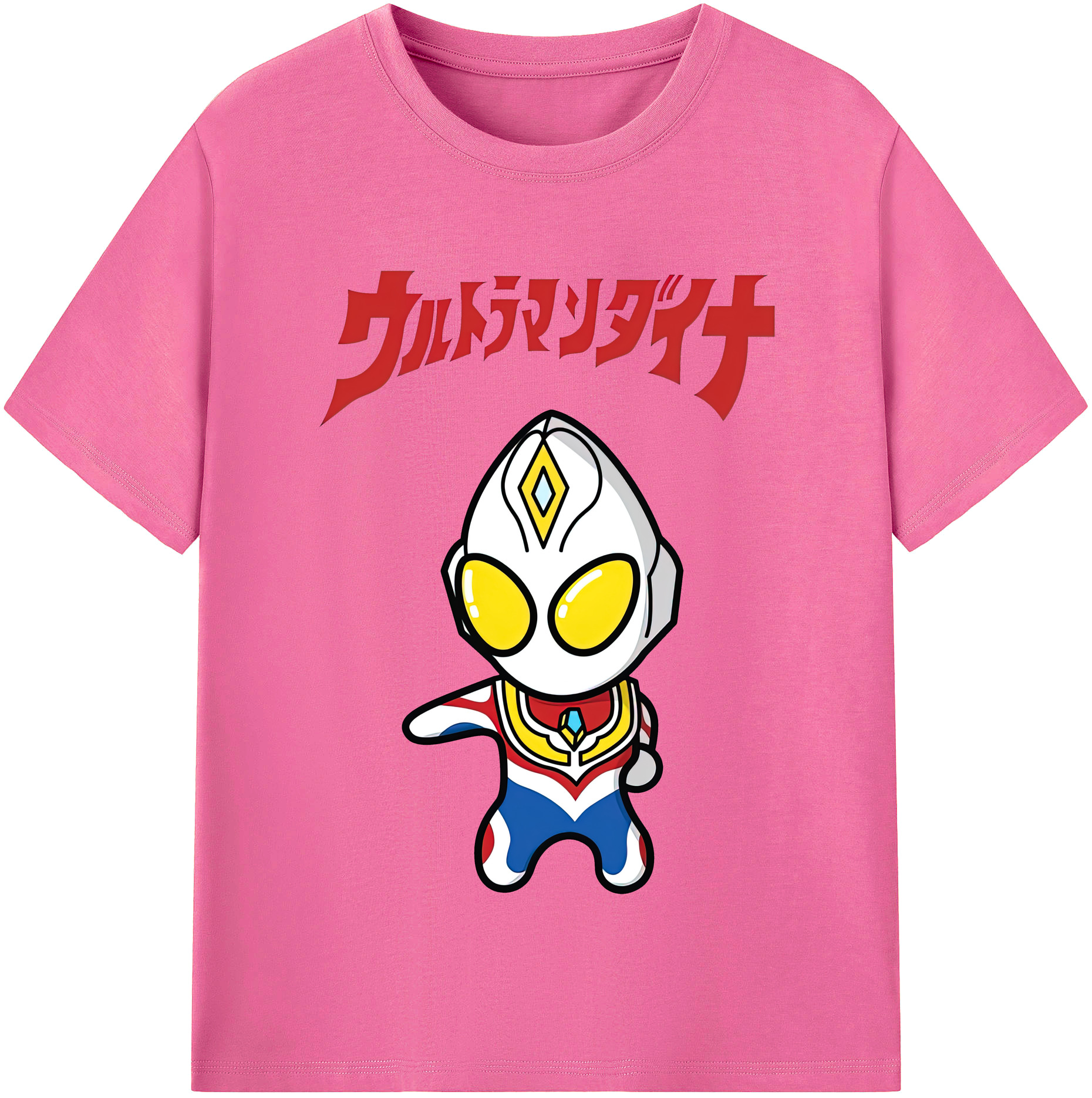 （画像用） ウルトラマン Ultraman レディースカジュアルプリントTシャツ（綿100％）